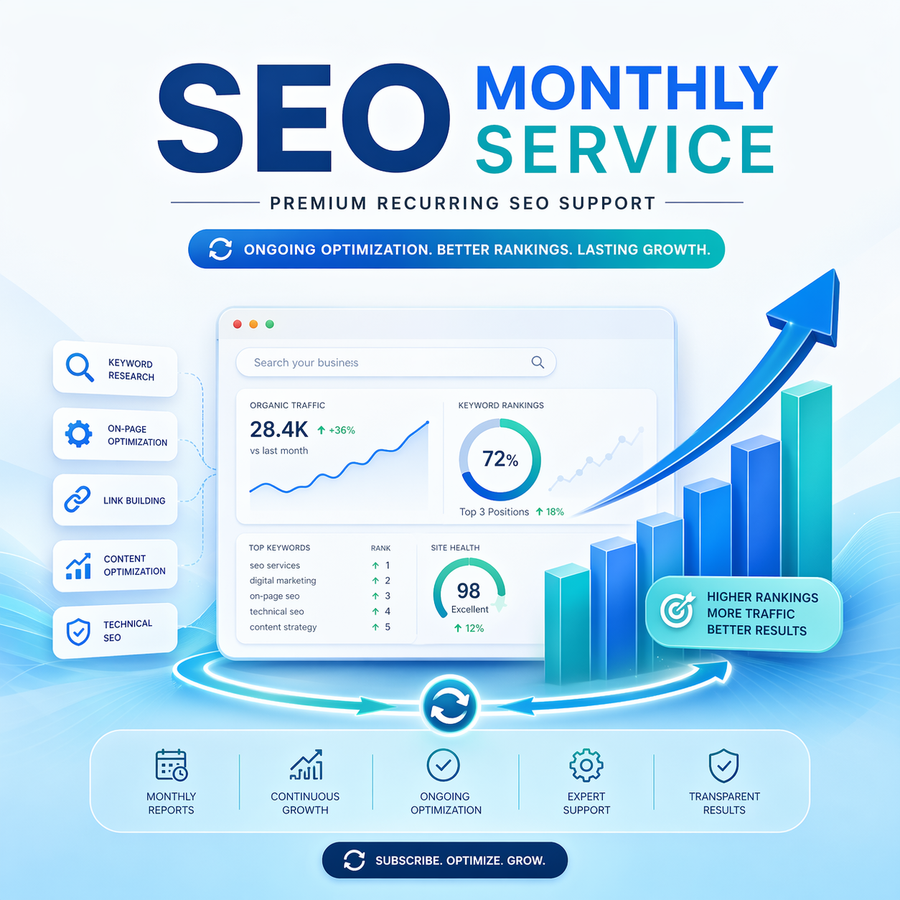 SEO Monthly Service cover image